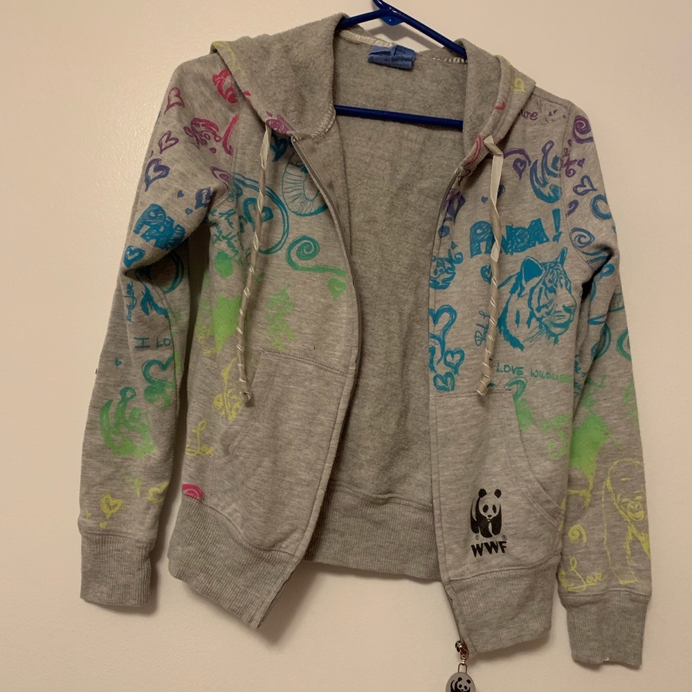 Delia’s zip up sweatshirt size small